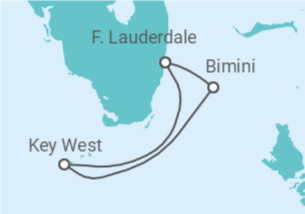 3 Night Cruise On Celebrity Silhouette departing on 4 April, 2025 itinerary map