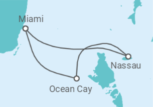 3 Night Cruise On MSC Seascape departing on 10 July, 2025 itinerary map